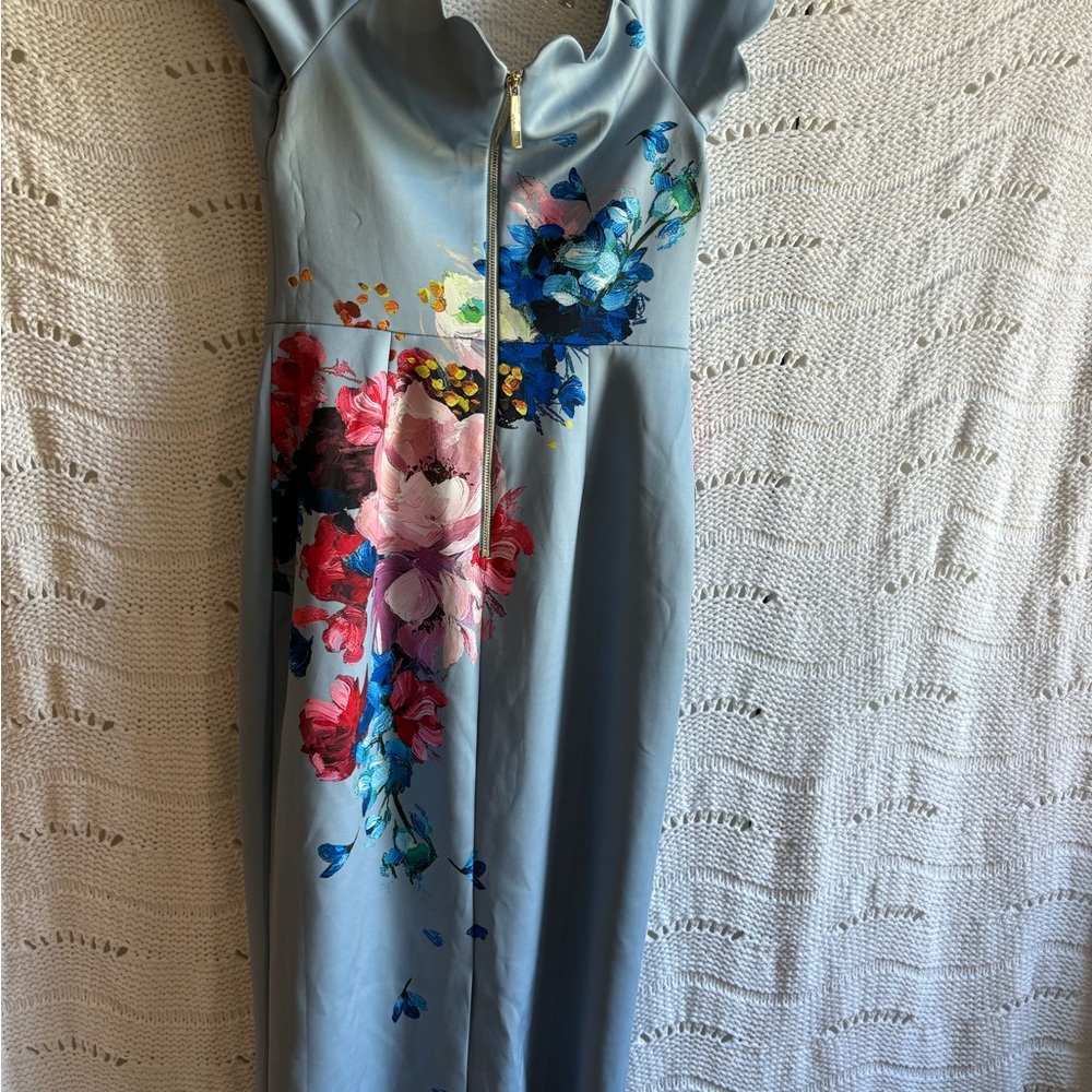 🛍️🛍️ HOST PICK 🎁 TED BAKER Hailly Raspberry-Ripple-Print Off-the-Shoulde… - Picture 10 of 13